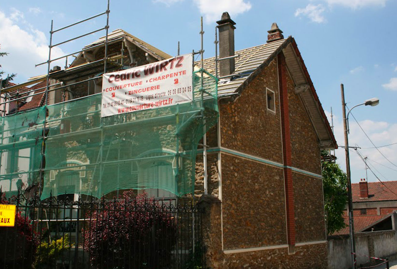 Rénovation  et réparation de toiture à gagny en Seine Saint Denis 93